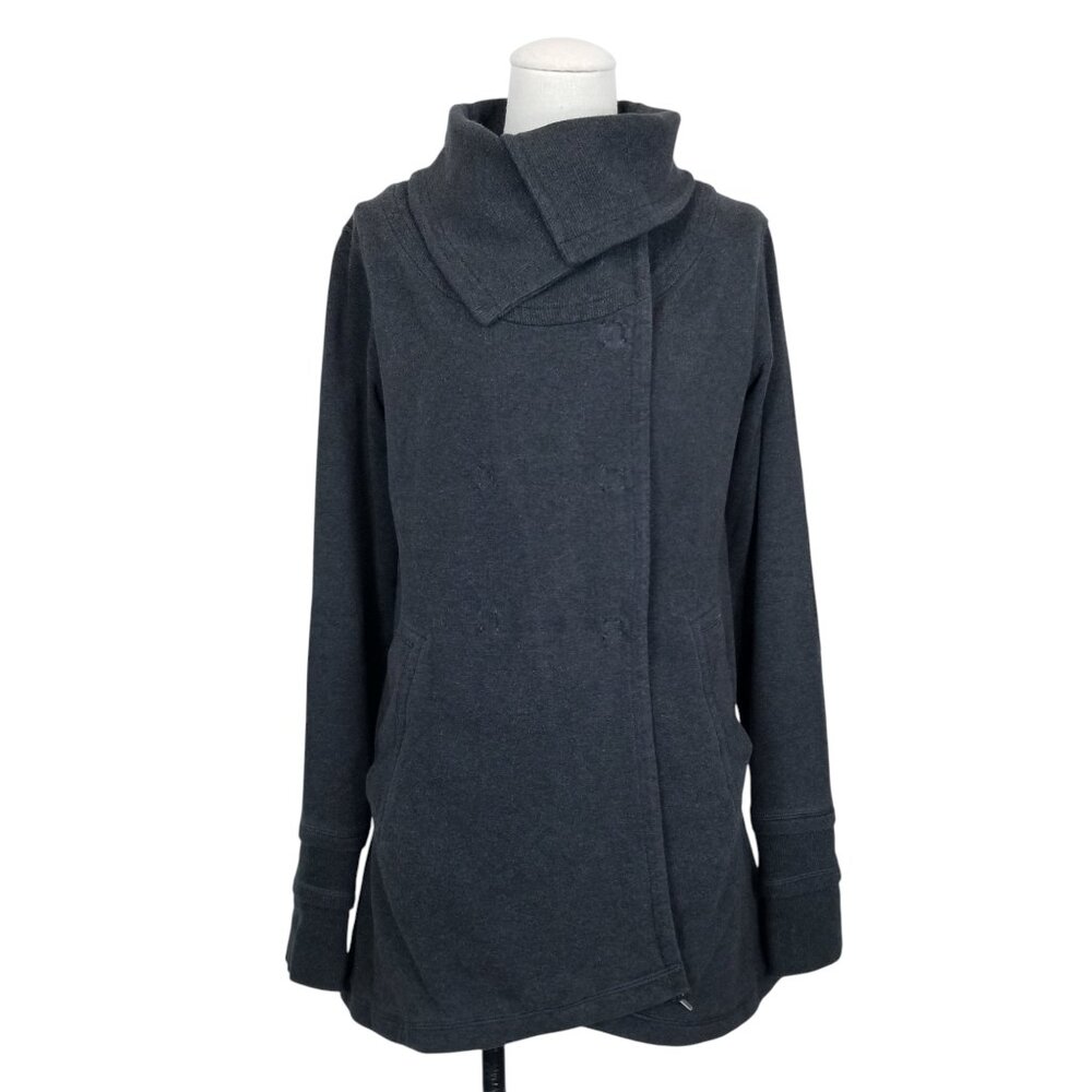 Lululemon Gratitude Wrap Heathered Black Sz 4